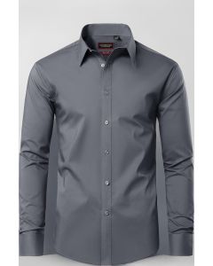 Men's Linen Shirt-M-Gray